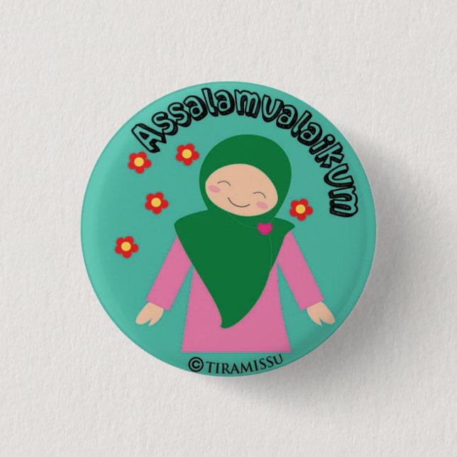 Assalamualaikum Button (Vorderseite)