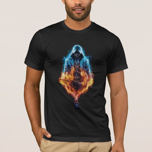 Assassin Neon Flames Mystery T - Shirt (Vorderseite)