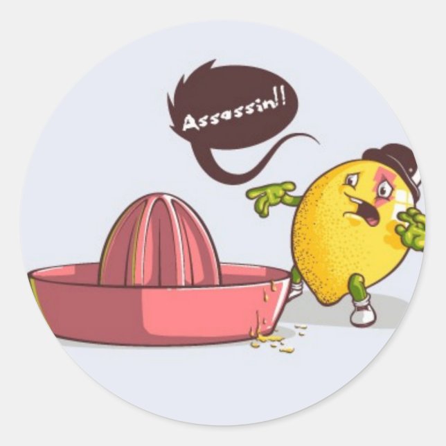 Assassin! Runder Aufkleber (Vorderseite)