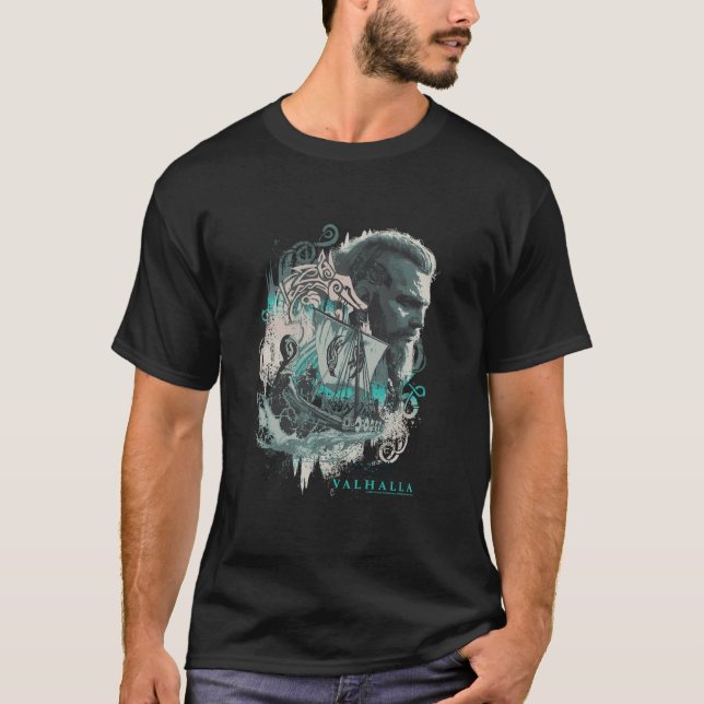 Assassin's Creed Valhalla Boat Mashup T-Shirt (Vorderseite)