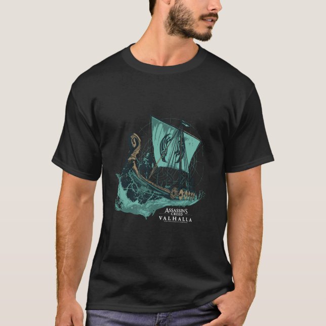 Assassin's Creed Valhalla Long Boat T-Shirt (Vorderseite)