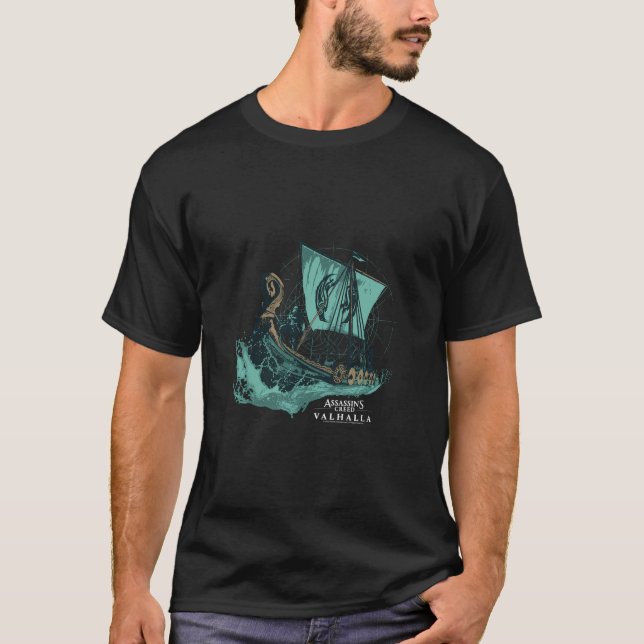 Assassin's Creed Valhalla Long Boat T-Shirt (Vorderseite)