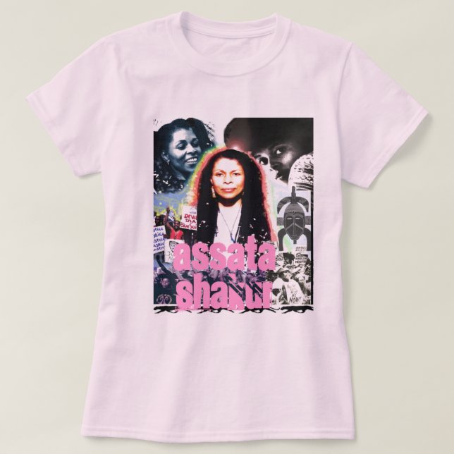 Assata Shakur "sie, die kämpft " T-Shirt (Design vorne)