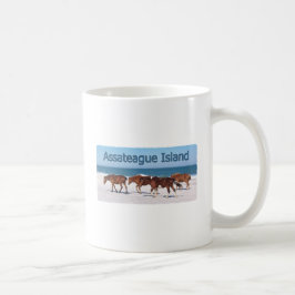 Assateague Insel (Ponys auf Strandlogo) Kaffeetasse