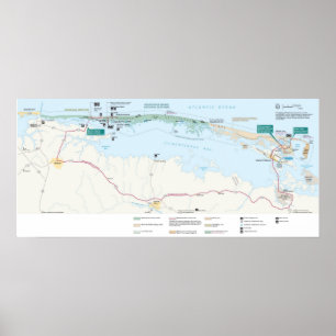 Assateague Insel-Staatsangehörig-Küste Poster