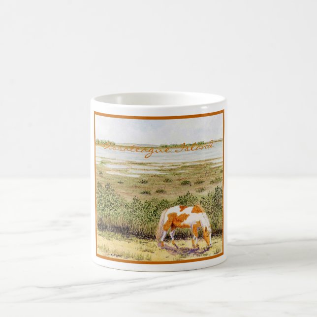 Assateague Insel-wildes Pferd Tasse (Mittel)