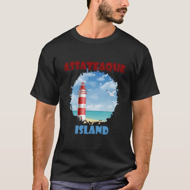 Assateague Island Coastal Lighthouse T-Shirt (Vorderseite)