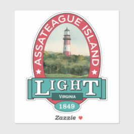 Assateague Island Lighthouse Aufkleber
