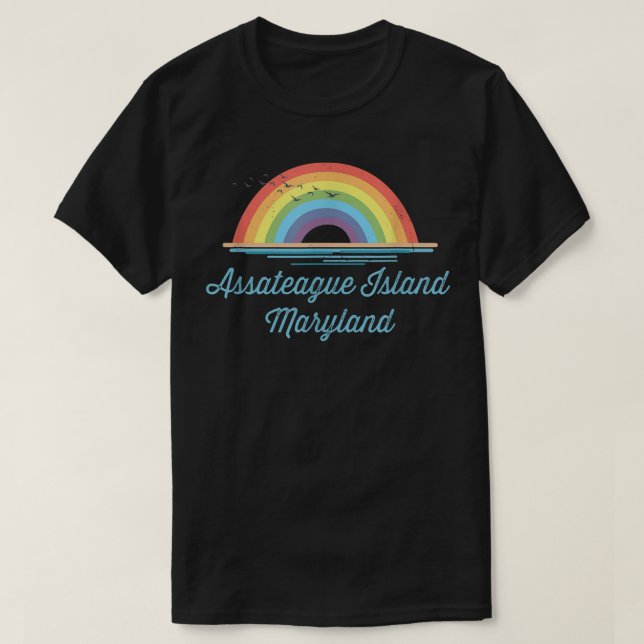 Assateague Island Maryland Souvenir Graphic T-Shirt (Design vorne)