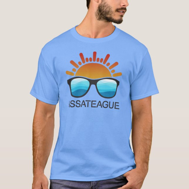 Assateague Island Maryland Virginia Sonnenbrille T-Shirt (Vorderseite)