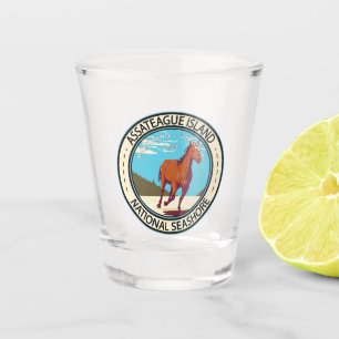 Assateague Island National Seashore Abzeichen Schnapsglas