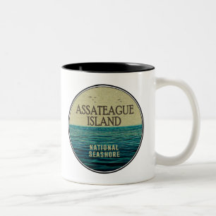 Assateague Island National Seashore Ocean Birds Zweifarbige Tasse