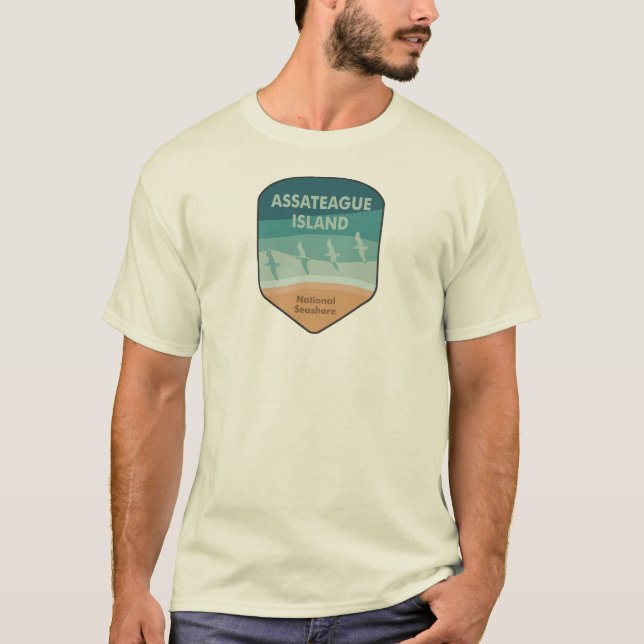 Assateague Island National Seashore Seagulas T-Shirt (Vorderseite)