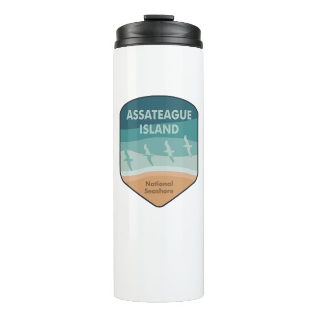 Assateague Island National Seashore Seagulas Thermosbecher (Vorderseite)