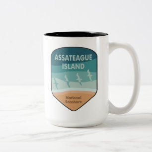 Assateague Island National Seashore Seagulas Zweifarbige Tasse