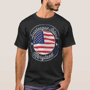 Assateague Island - Patriotic Maryland Souvenir T- T-Shirt