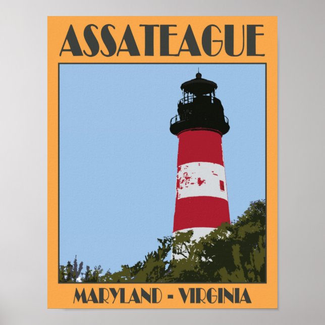 Assateague Island Travel Poster 4 (Vorne)