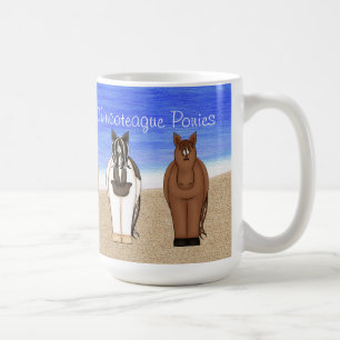Assateague Island VA Chincoteague Ponies Horse Tas Tasse