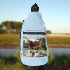 Assateague Island Wild Horse Crossbody Bag
