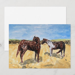 Assateague-Ponys Feiertagskarte