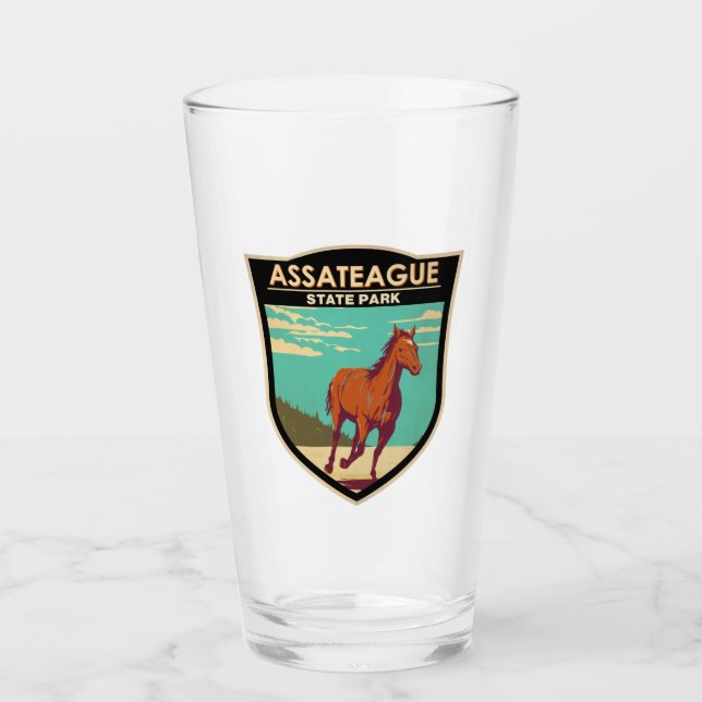 Assateague Staat Park Maryland Abzeichen Glas (Vorderseite)