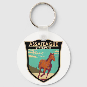 Assateague Staat Park Maryland Abzeichen Schlüsselanhänger