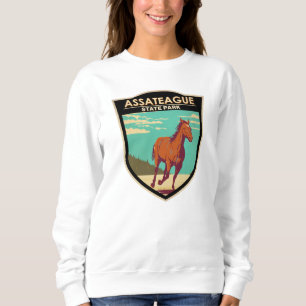 Assateague Staat Park Maryland Abzeichen Sweatshirt