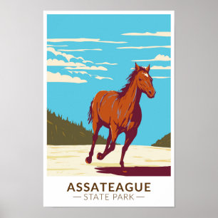 Assateague Staat Park Maryland Poster