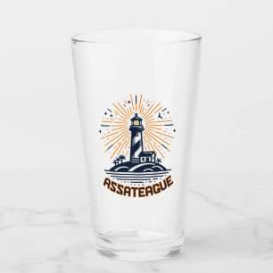 Assateague Virginia Leuchtturm Sonnenaufgang Glas