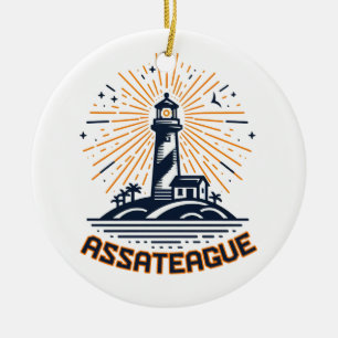 Assateague Virginia Leuchtturm Sonnenaufgang Keramik Ornament