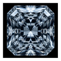 Asscher-Cut Diamond Macro - Spiegelhalle