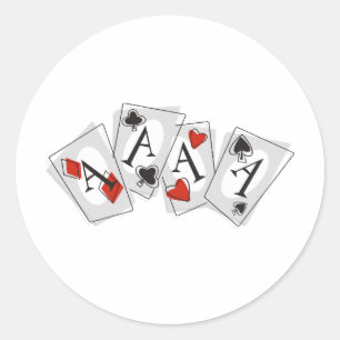 Asse hoch runder aufkleber