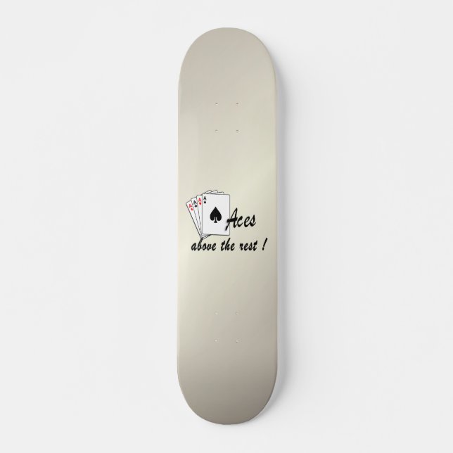 Asse über der Erholung Antikes Gold Skateboard (Vorne)