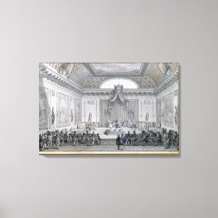 Assemblee DES-angesehene Personen saßen vorbei Leinwanddruck