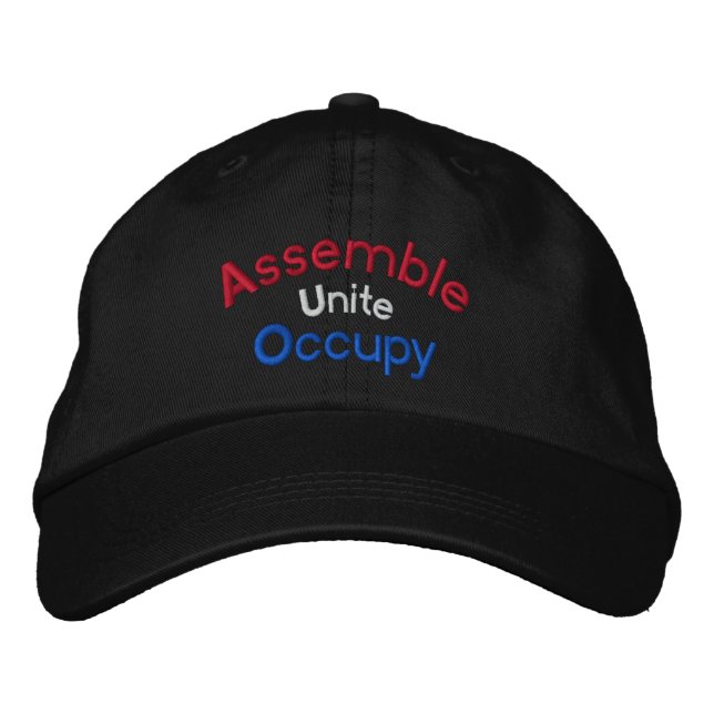 Assememble Occupy bestickte Cap Bestickte Kappe (Vorderseite)