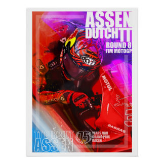 Assen, holländisches Poster von Murraymoto