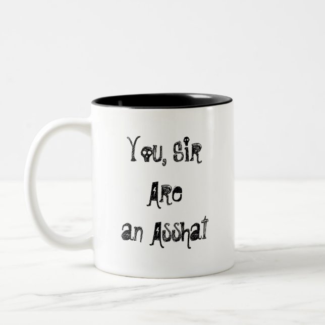 Asshat-Tasse Zweifarbige Tasse (Links)