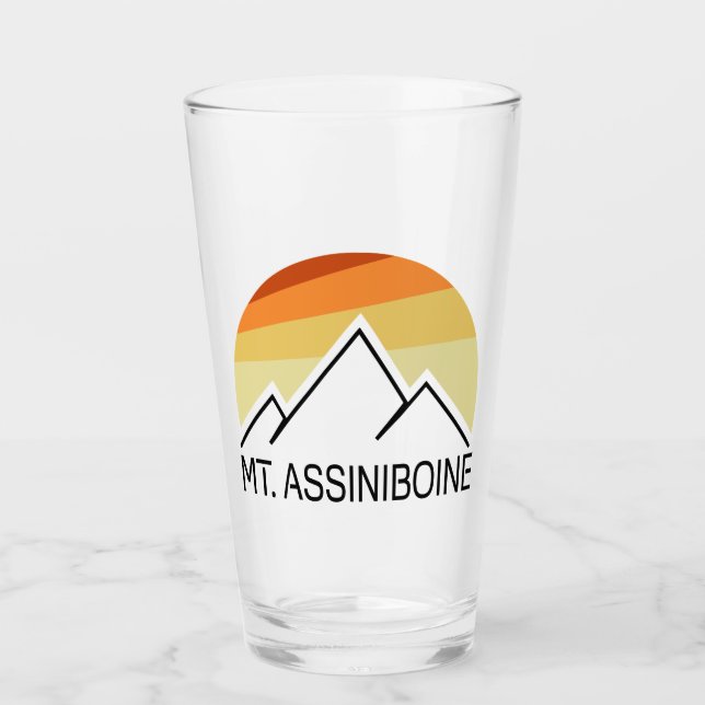Assiniboine Retro Glas (Vorderseite)