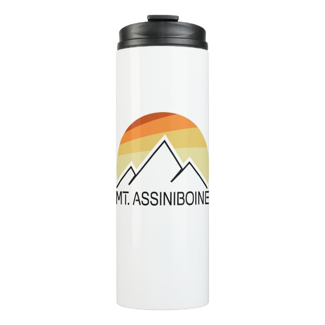 Assiniboine Retro Thermosbecher (Vorderseite)
