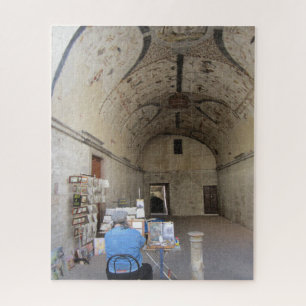 Assisi Artist bei der Arbeit Puzzle