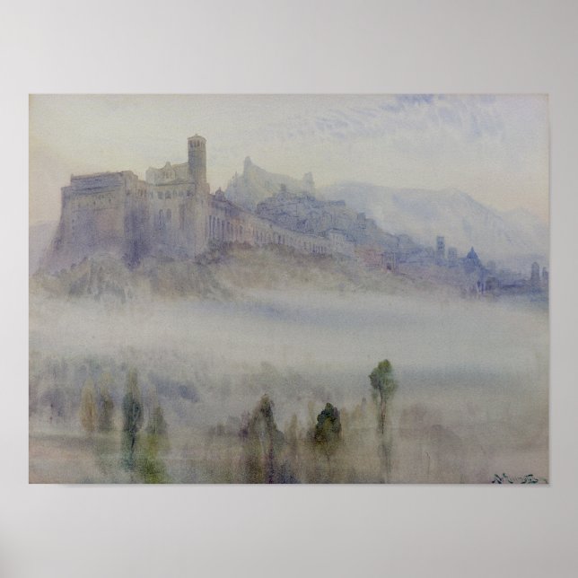 Assisi, früh morgens poster (Vorne)