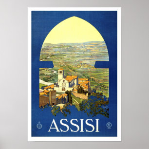 Assisi Italien Vintag Poster