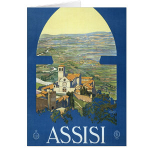 Assisi Italien Vintage Reise Kunst Francesco Basil