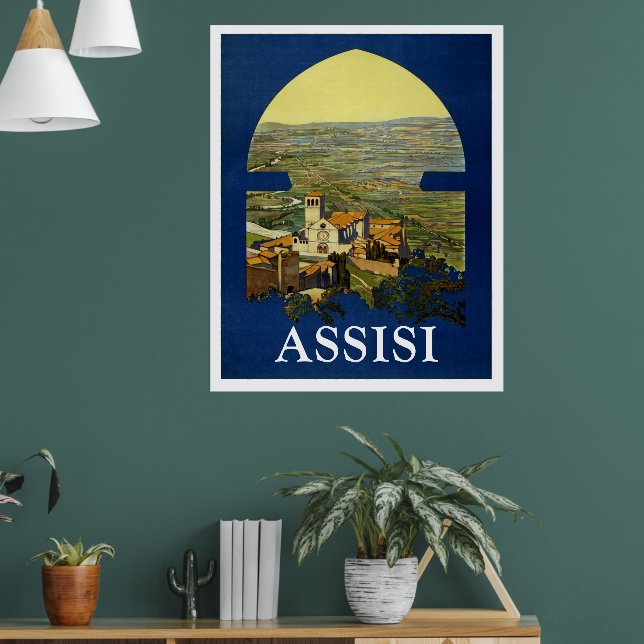 ASSISI ITALY VINTAGE POSTER (Wohnzimmer 1)