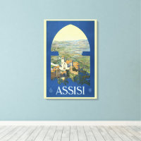 Assisi Italy Vintage Travel Art Collection