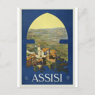 Assisi Italy Vintage Travel Postcard Postkarte