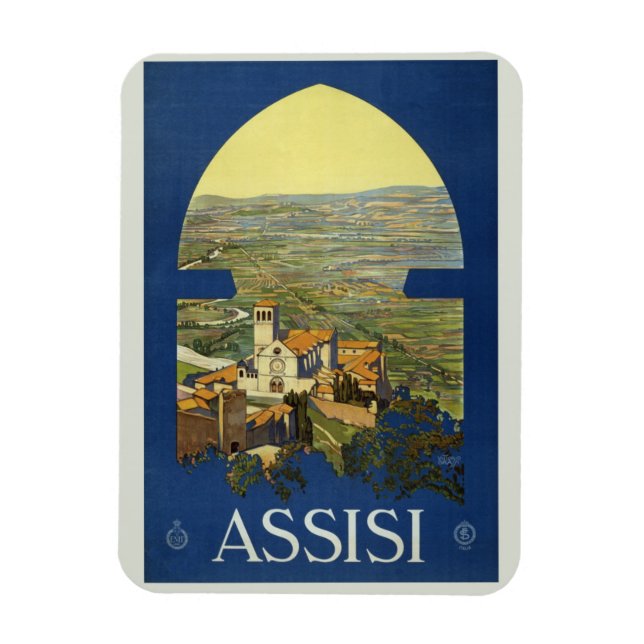 Assisi Perugia Italien Magnet (Vertikal)