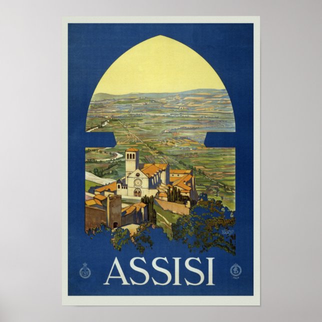 Assisi Perugia Italien Poster (Vorne)