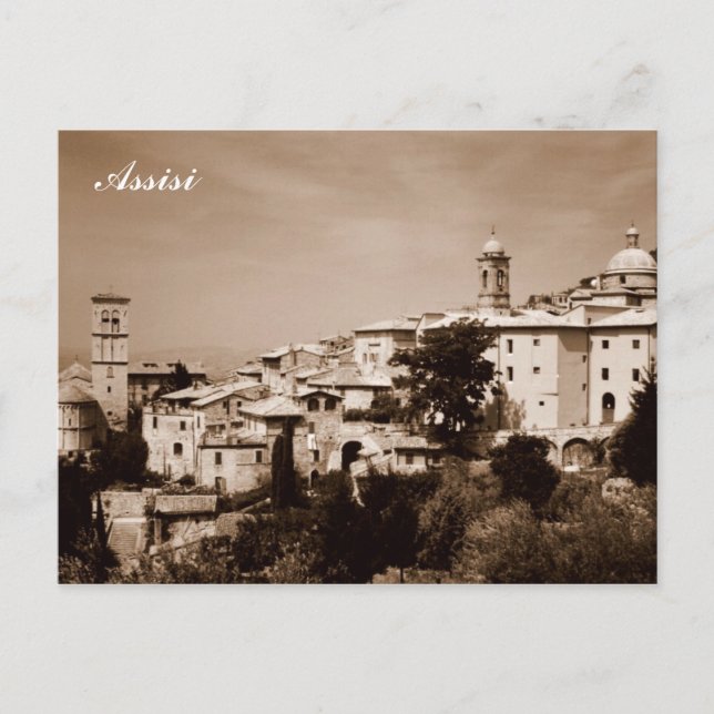 Assisi Postkarte (Vorderseite)