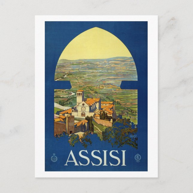 Assisi Postkarte (Vorderseite)